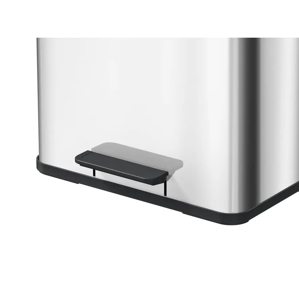 Hailo ?ko Duo Plus L Prullenbak - 17 9L - RVS