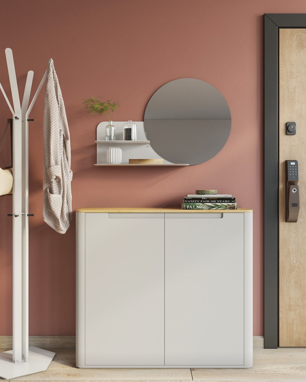 Gorillz Clever Wandspiegel met Plankje - Industriële Spiegel