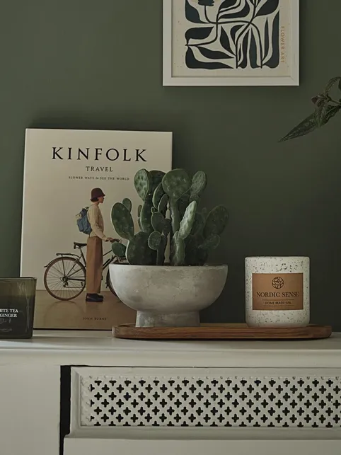 Kunstig plante GILLIAN Ø20xH22cm m/potte