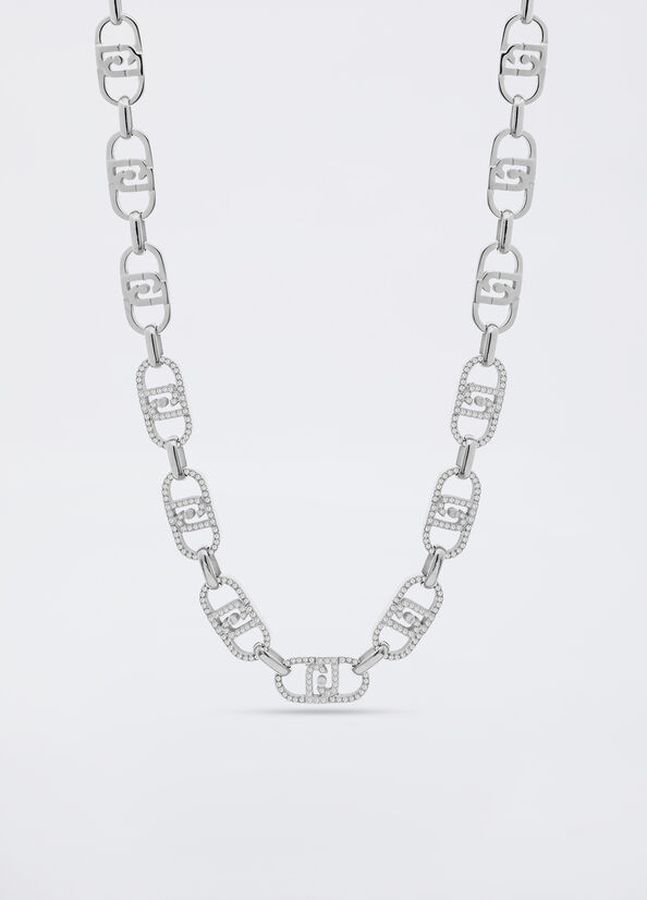Girocollo monogram con brill