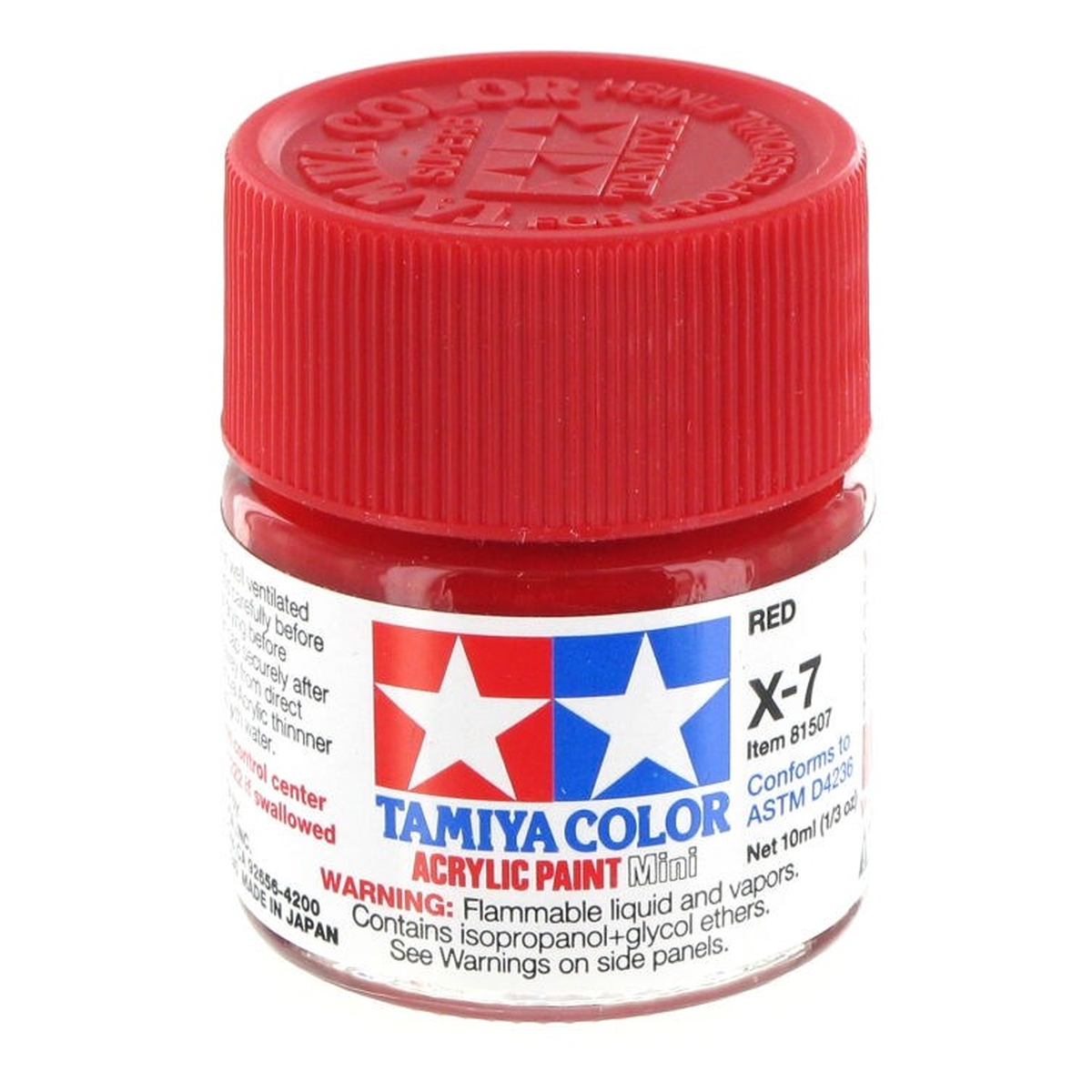 Tamiya Colour Acrylic Paint X-7 Red 10ml