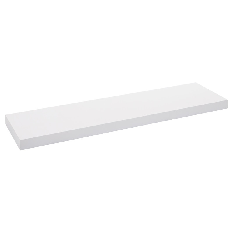 Tablette murale blanche brillante 90 x 23,5 x 3,8 cm PRACTO HOME