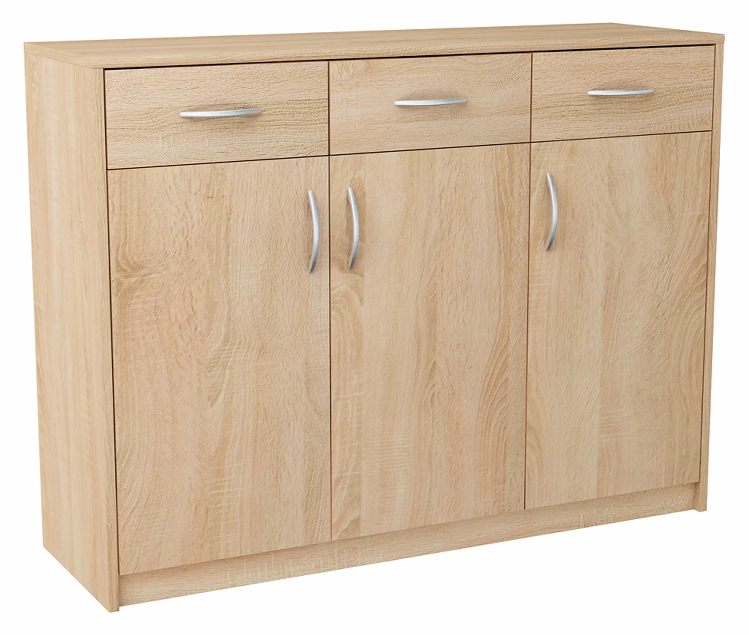 Komoda szafka 3D3S DĄB SONOMA 110cm szuflady regał