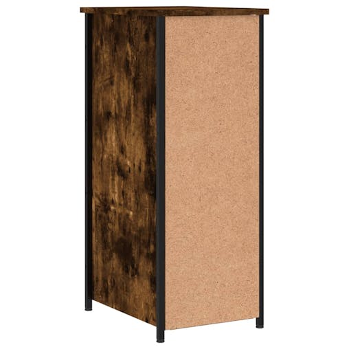 NNEVL Bedside Cabinets 2 pcs Smoked Oak 32x42x80 cm Engineered Wood
