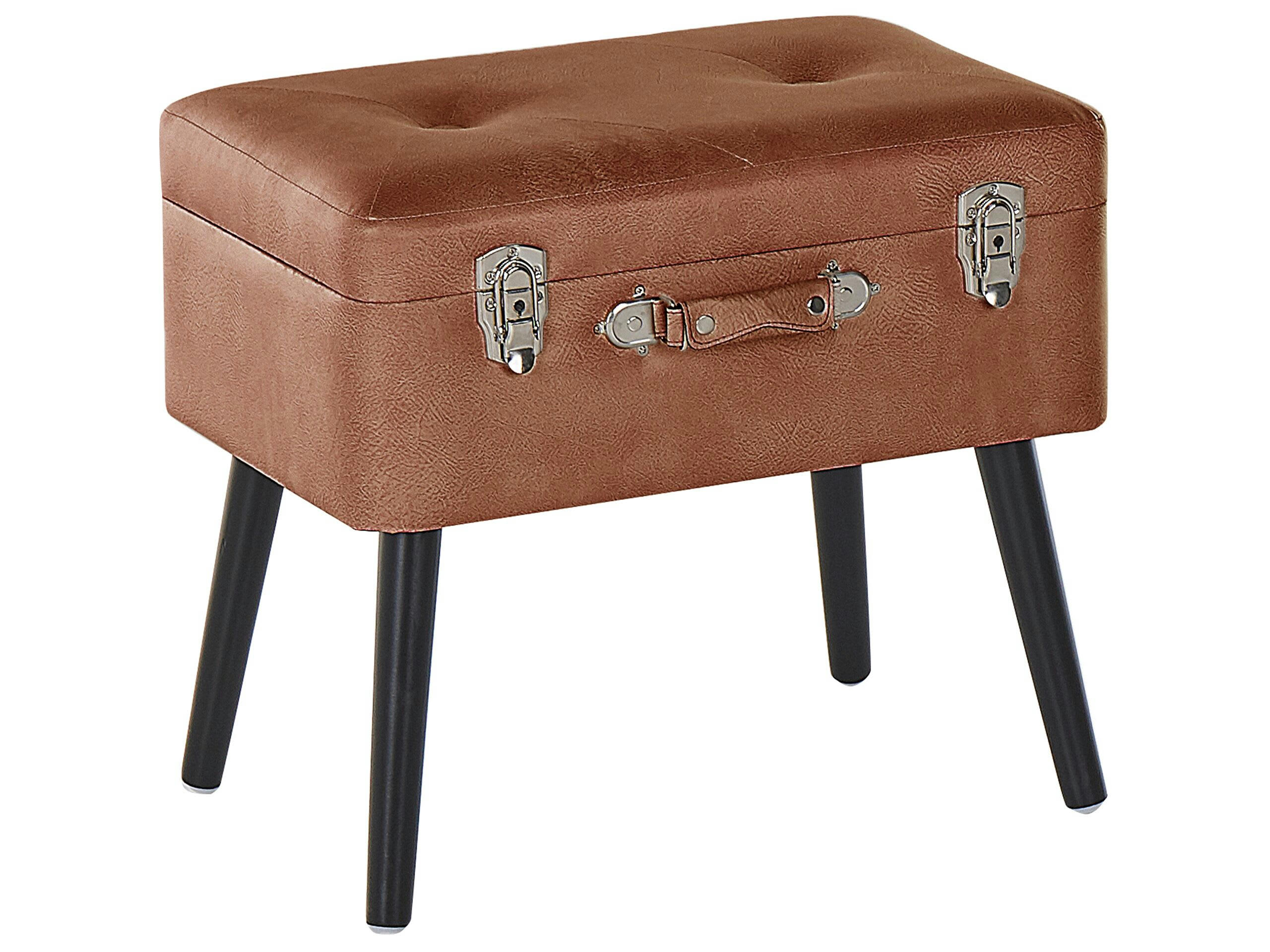 MALLARD - Tabouret avec coffre marron