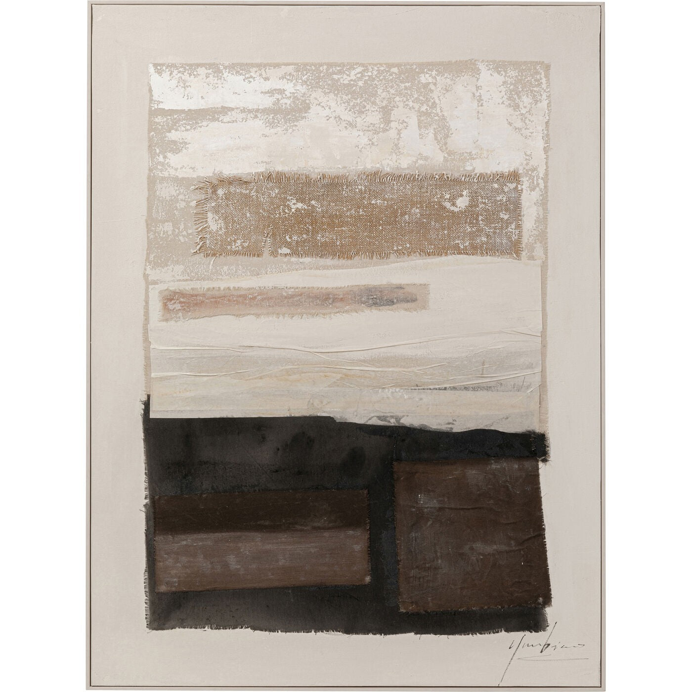 Kare Design Schilderij Lontano 90x120cm beige