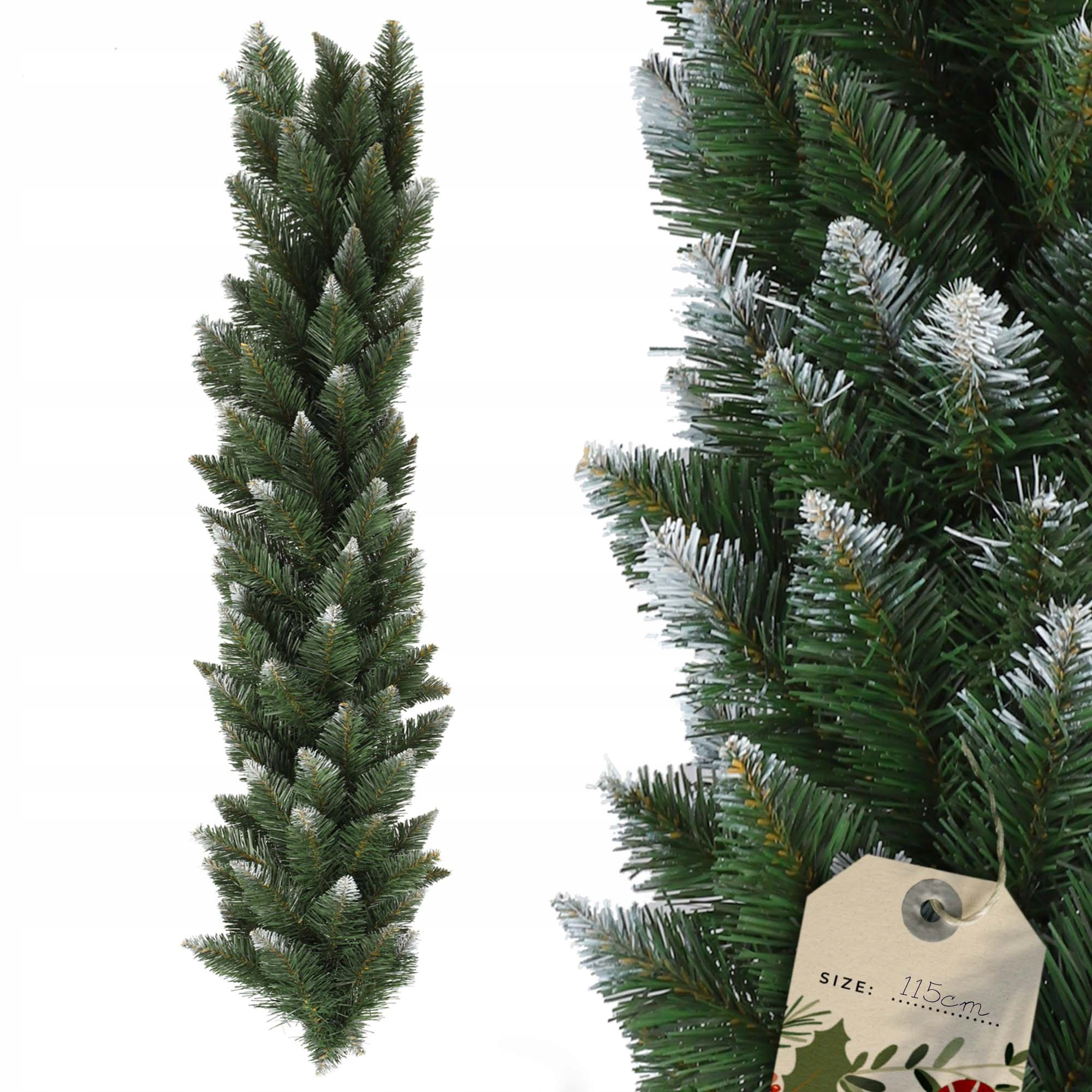 Girlanda Choinkowa Świąteczna 110 cm Ośnieżona