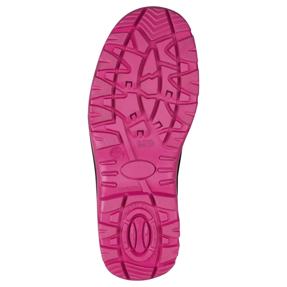 Damen-Sicherheitsschuh, schwarz, Veloursleder