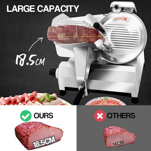 NNEMB Commercial 10 Meat Slicer Food Cutting Machine Electric Deli Shaver
