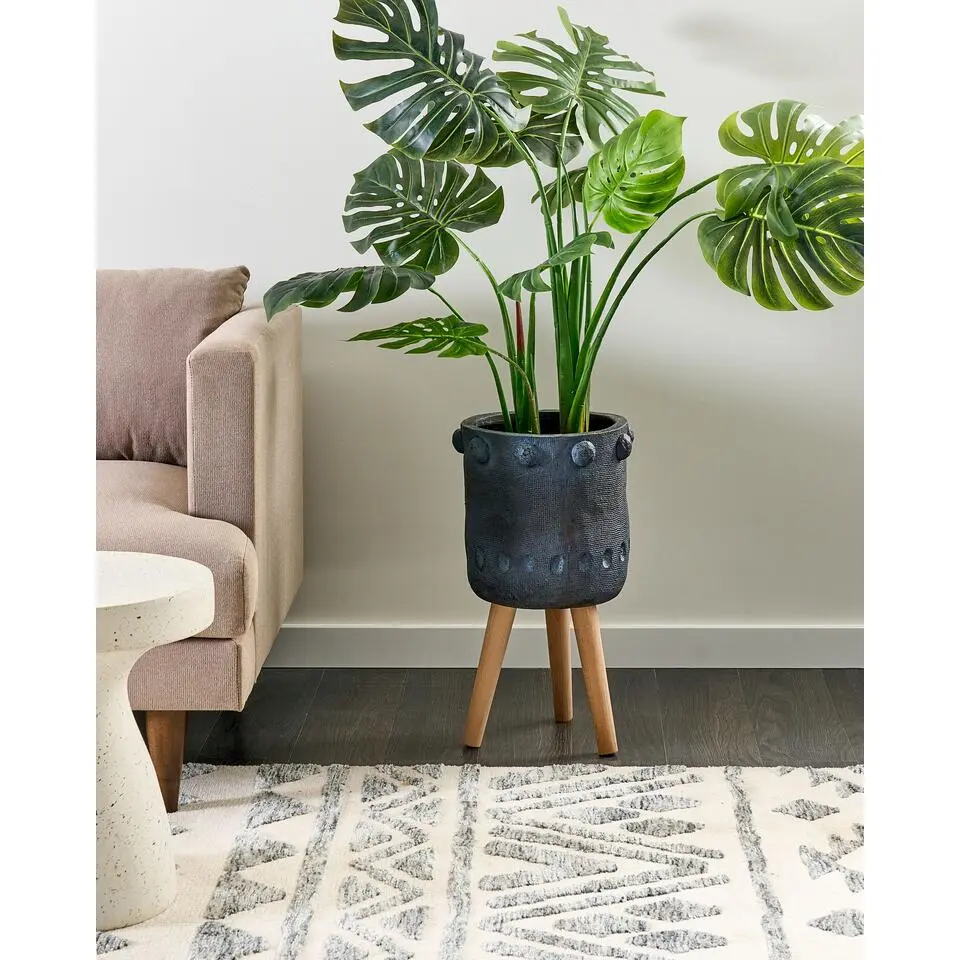 BRUNNERA - Bloempot - Grafietgrijs - Magnesium