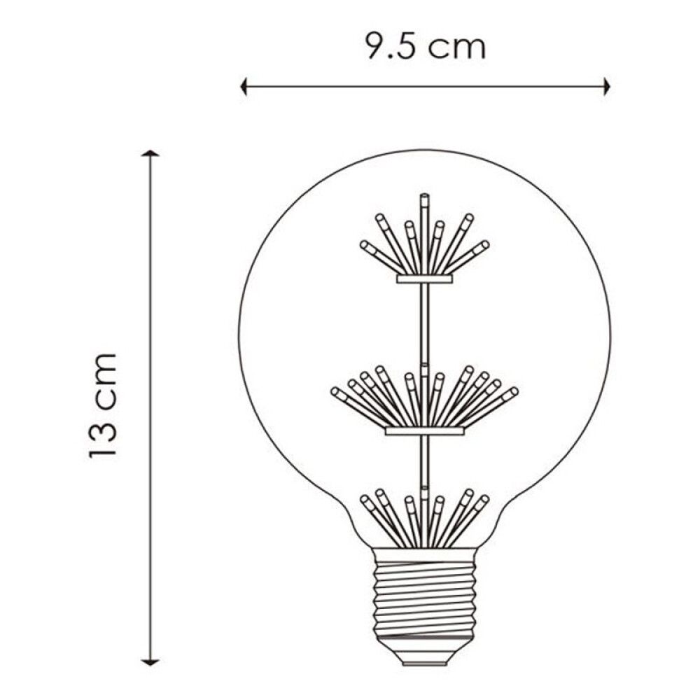 LYSPÆRE HOME SWETT HOME CRYSTAL G95 KLAR 1,5W 100 LM 2300K