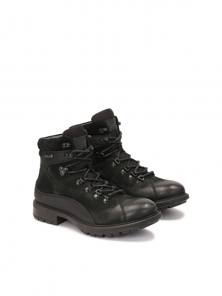 All-purpose insulated boots made of suede and nubuck