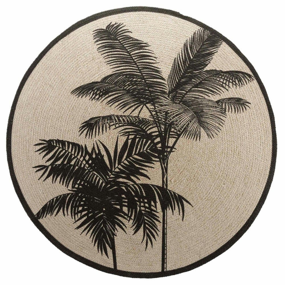 TROPIC - Tapis rond coton nature D120cm