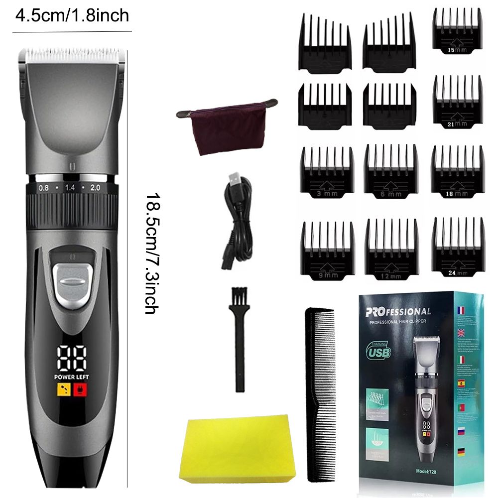 Hinsinc Cordless Hair Clippers for Men , Mens Hair Trimmer Set