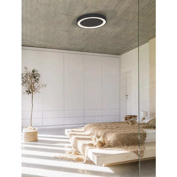 Deckenleuchte »Nodi «, LED, 30 W, Höhe: 5 cm, schwarz