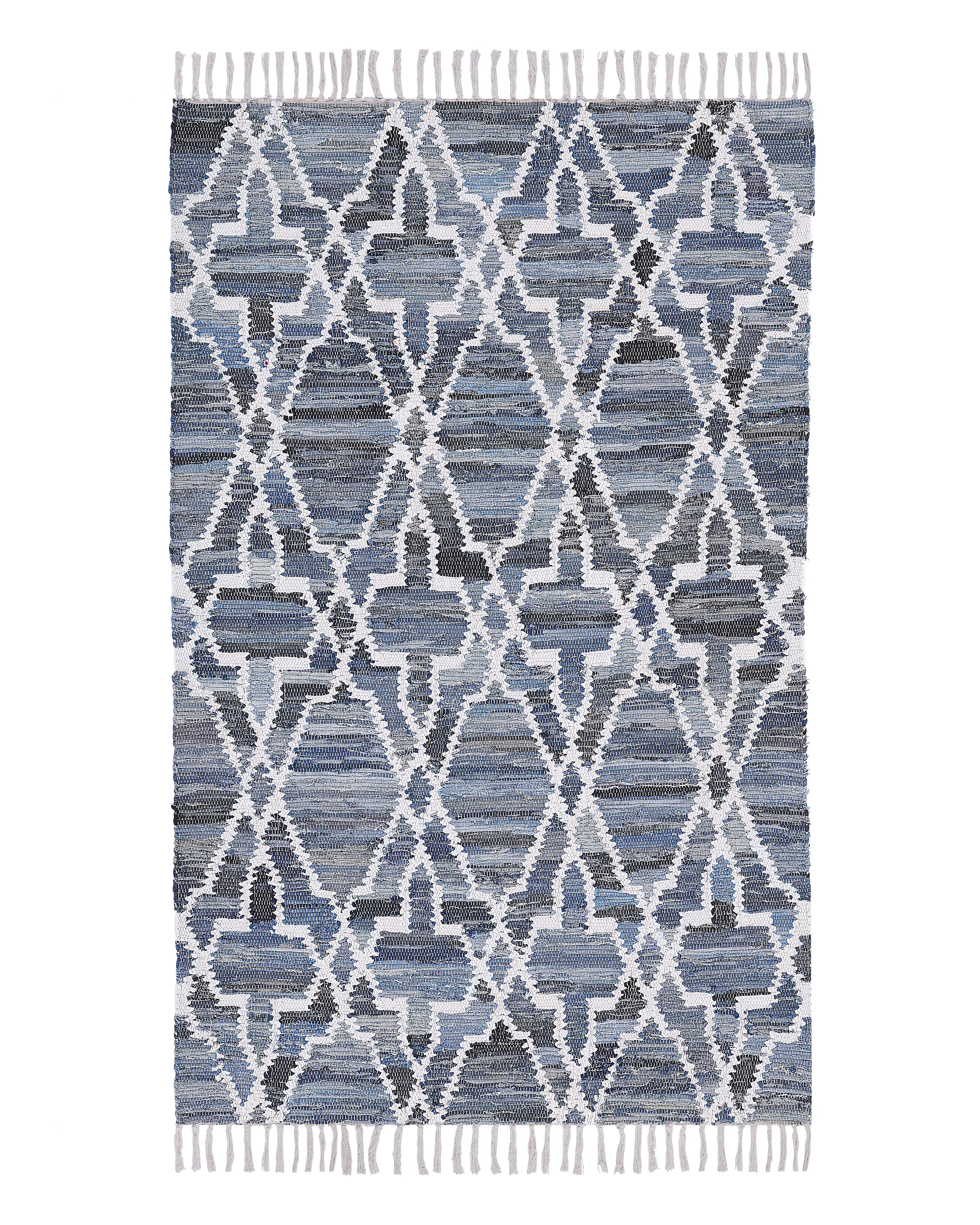 Rug ADIYAMAN Blue 140 x 200 cm Cotton