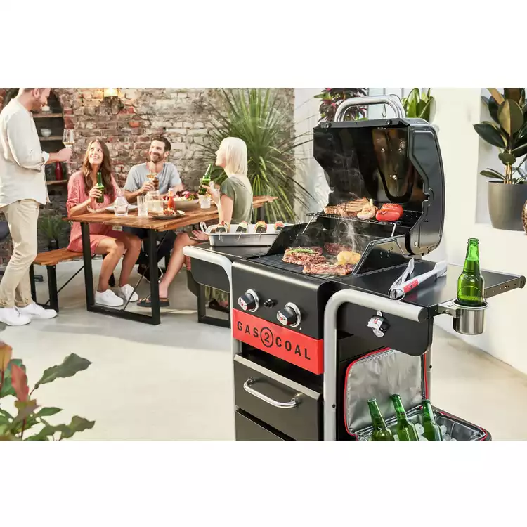 Char-Broil 2 Burner Gas and Charcoal BBQ