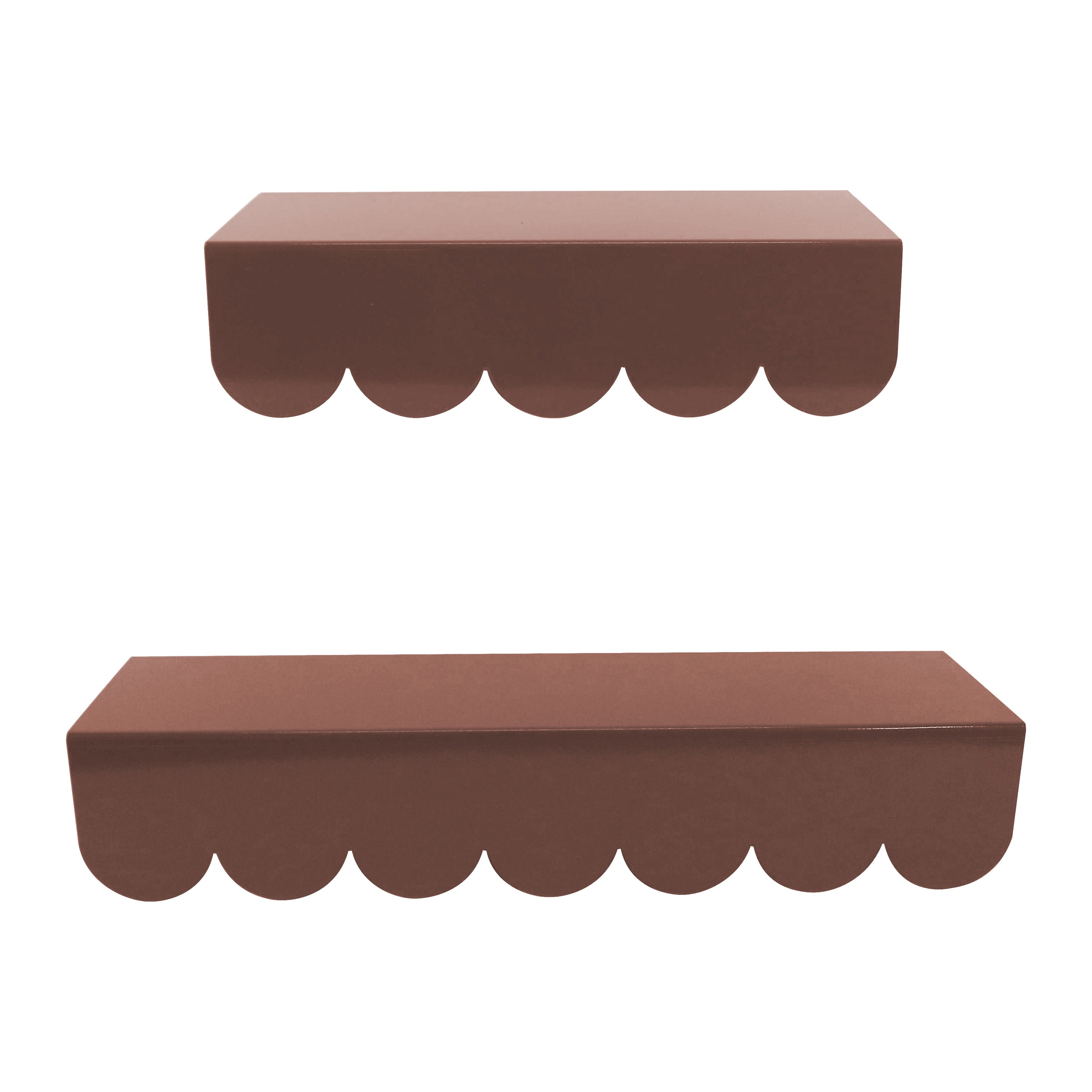 by fonQ Dottie Wandplank - Set van 2 - Hot Chocolate