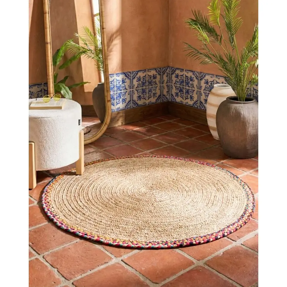 SATARA - Vloerkleed - Meerkleurig - 120 cm - Jute