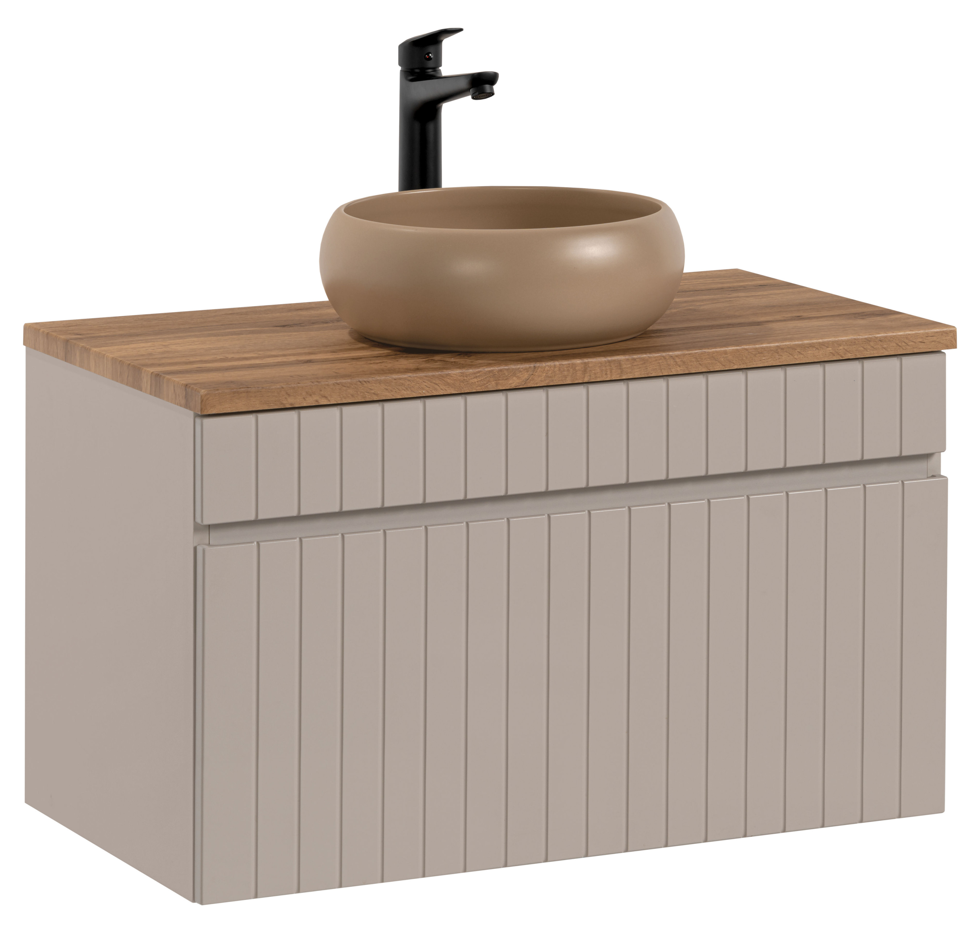 Szafka 80 cm ICONIC CASHMERE z umywalkąWIKI MC