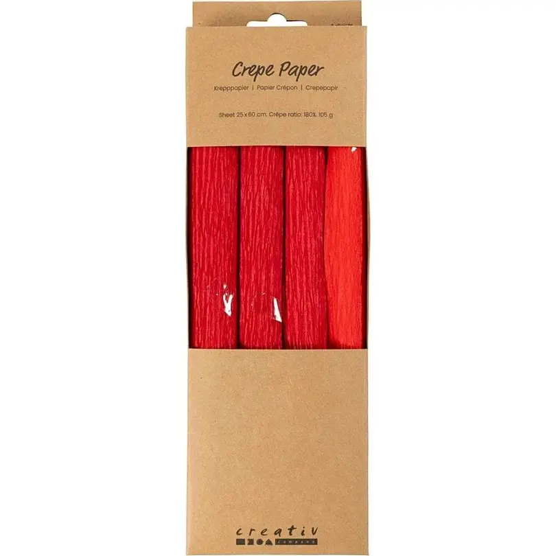 Geschenkpapier 8er-Set Krepppapier