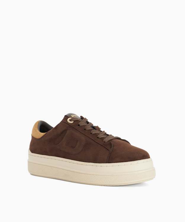Eden Brown - Flatform Lace-Up Trainers
