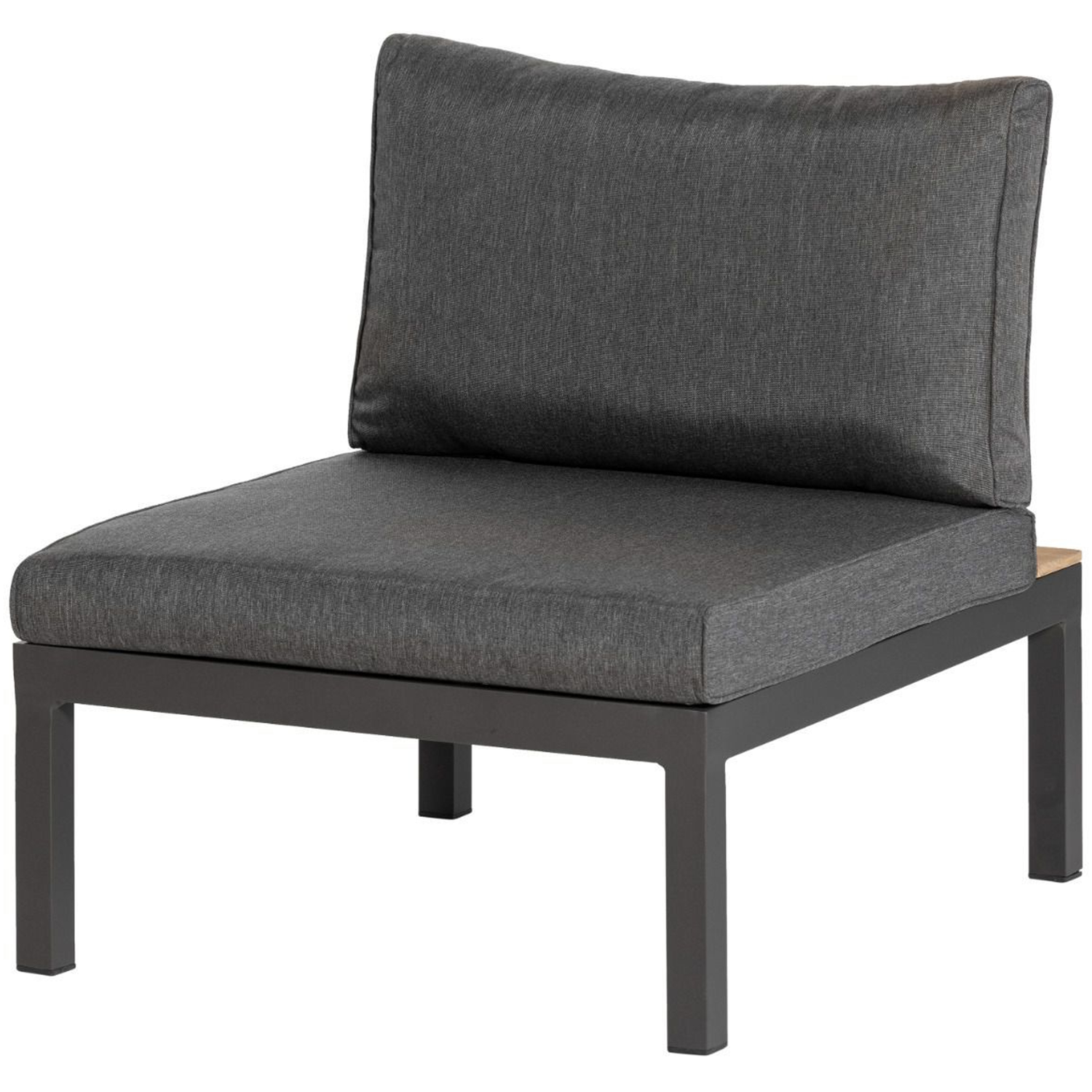 WOOOD tussenelement buiten La Vida - Teak - Antraciet - 63x80x70