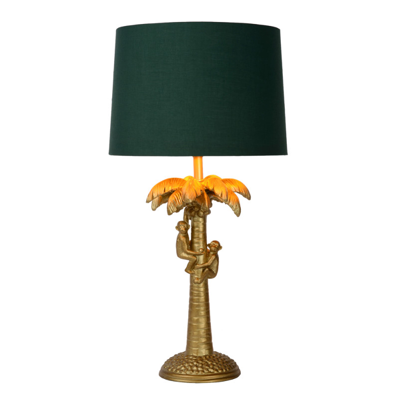 Lampe à poser Coconut verte et dorée E27 40 W LUCIDE