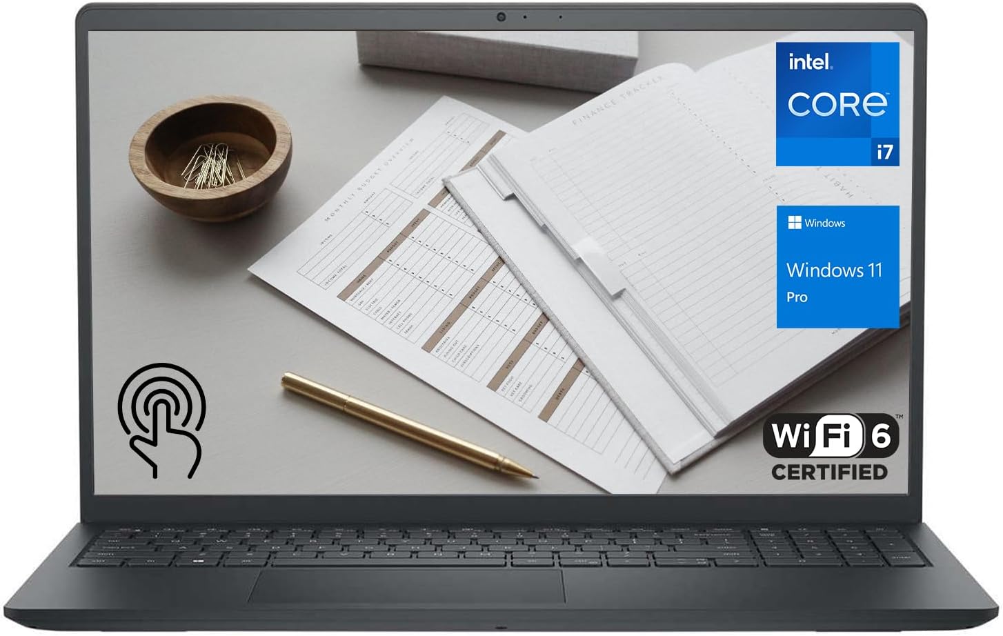 DELL 13th Generation Business Inspiron 15 3530 Laptop  15.6 FHD Touchscreen  Intel Core i7-1355U  32GB RAM  1TB SSD  Webcam  HDMI  Wi-Fi 6  Windows 11 Pro  Black