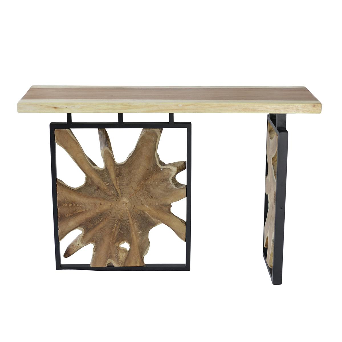 Console pieds racine de teck design ARIZONA