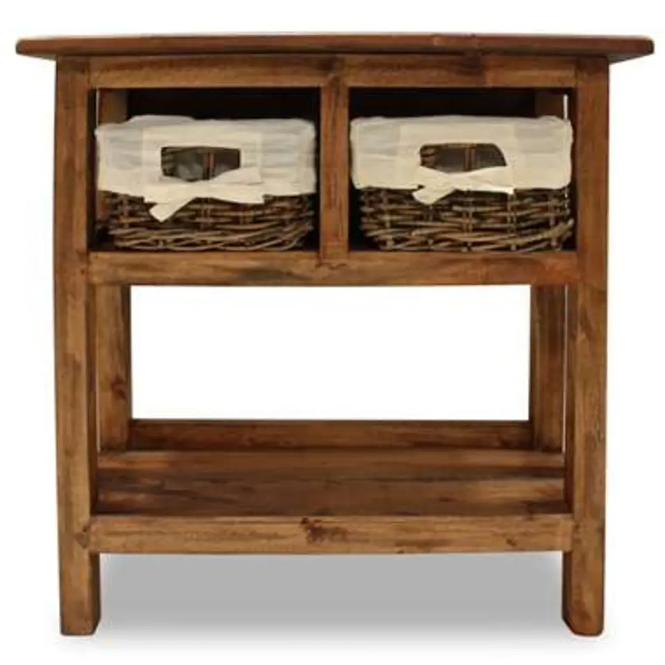 vidaXL - Wandtafel - Bruin - Hout