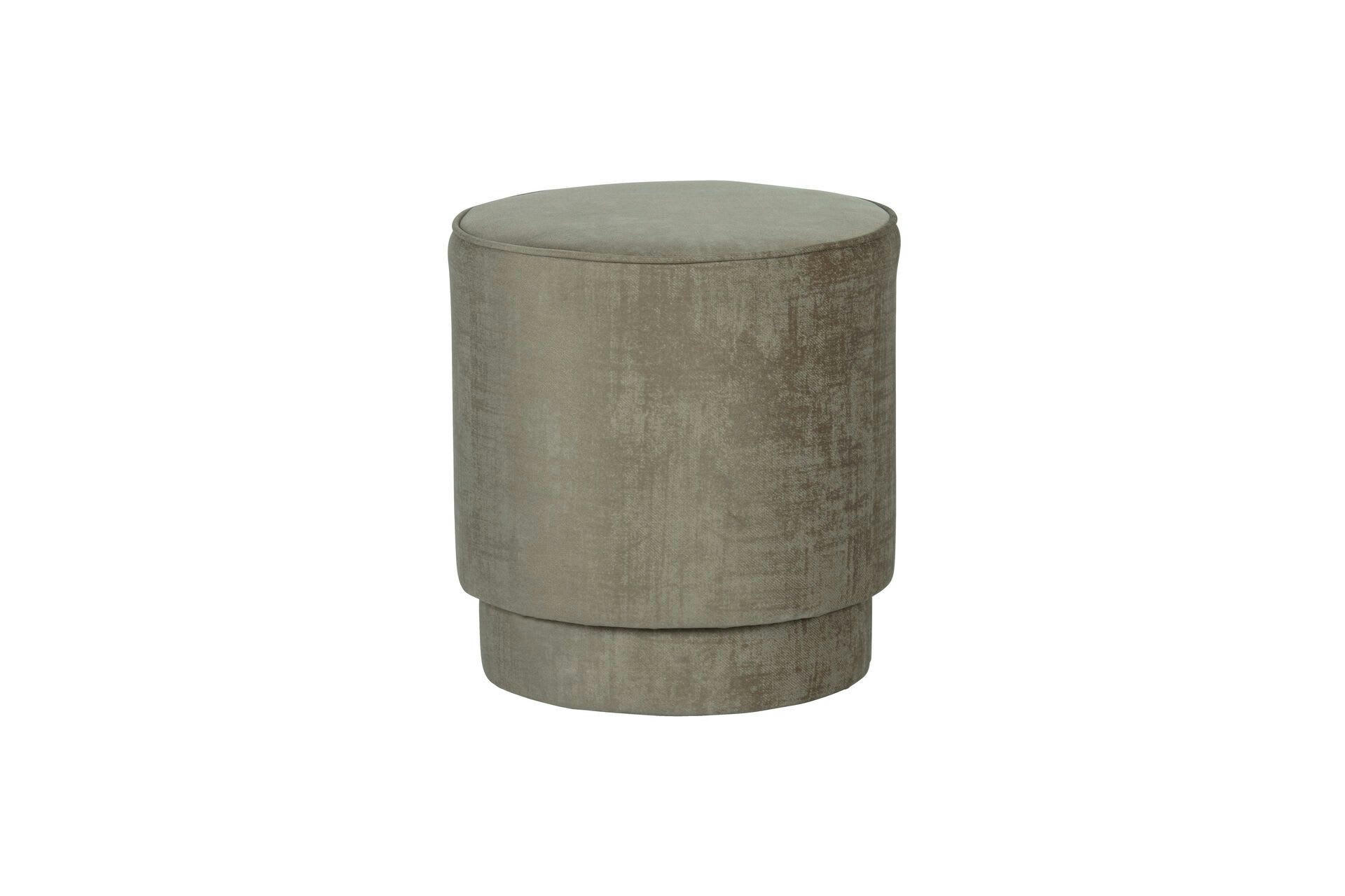 PEARL - Pouf en velour champagne