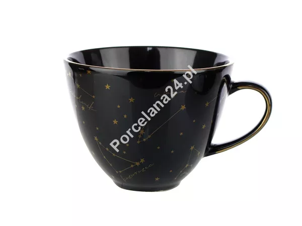 Filiżanka ze spodkiem 0,45 L / 18 cm Bogucice - Zodiak Black 973