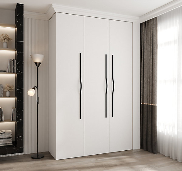Armoire Como 2 a portes battantes H. 245 x L. 150 x P. 50, 3 portes