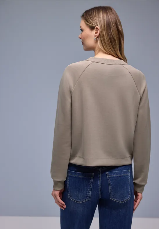 Silk-Look Jacke mit Zipper