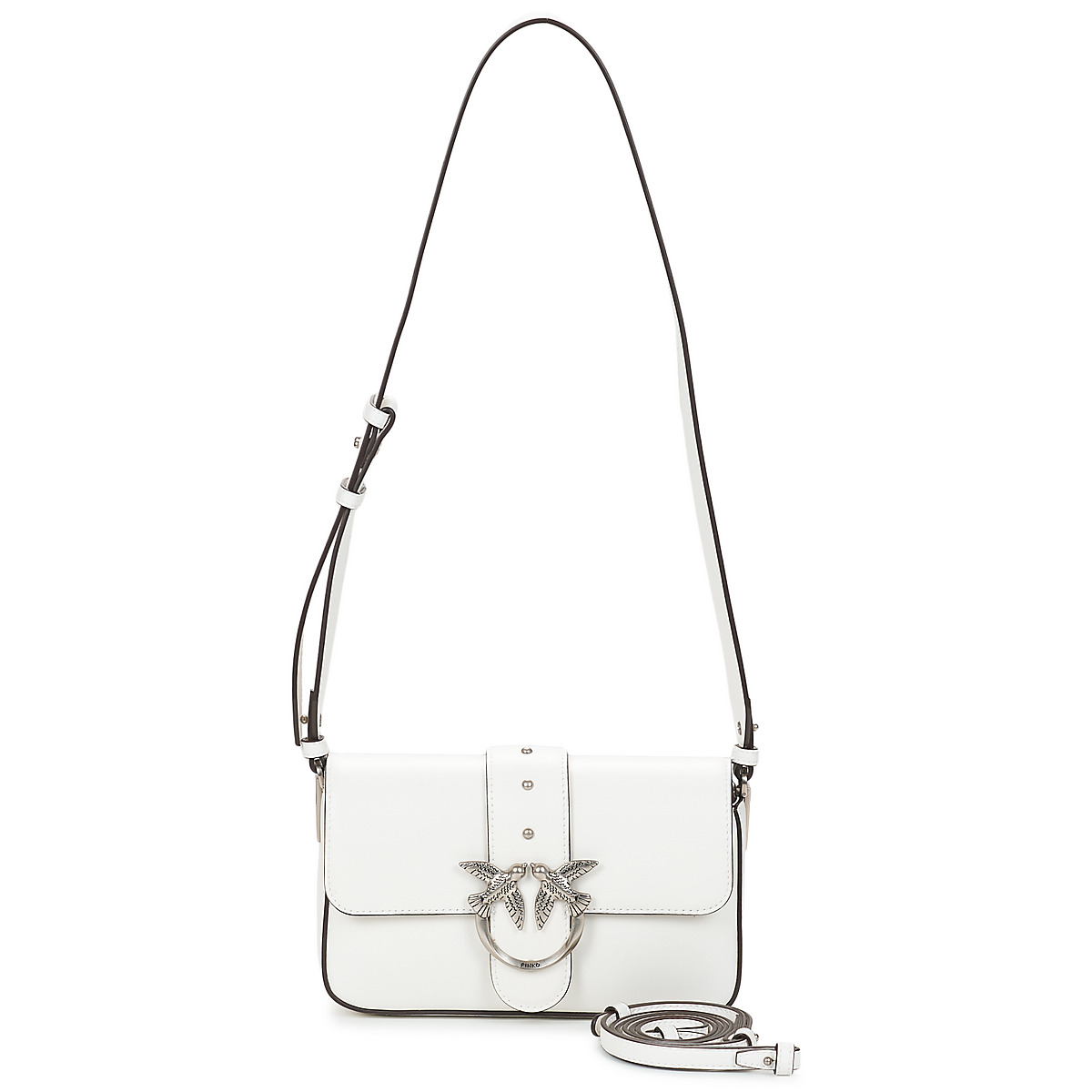 Pinko - LOVE ONE MINI SLOUCHY FL - White / Silver