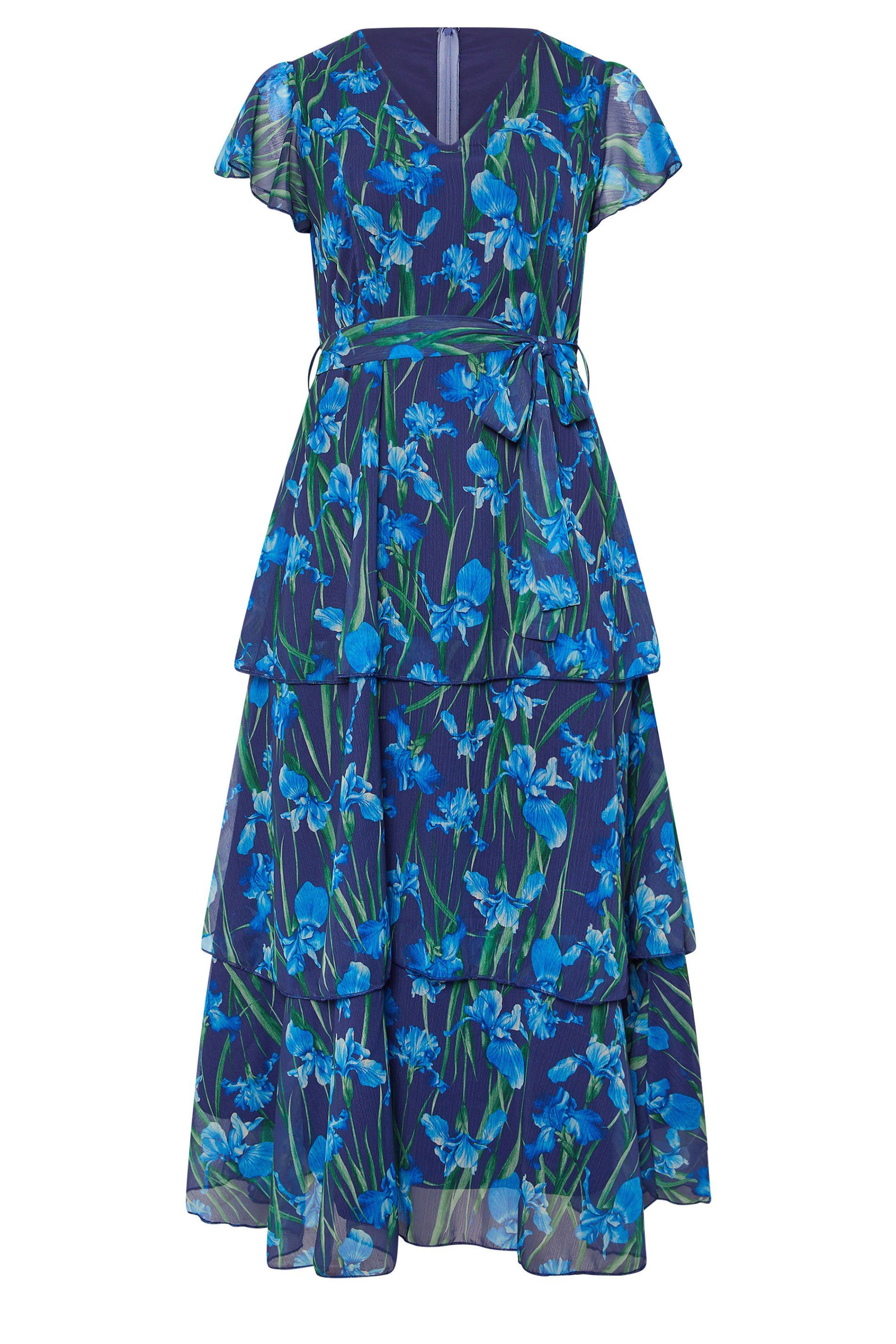 Yours Floral Tiered Maxi Dress