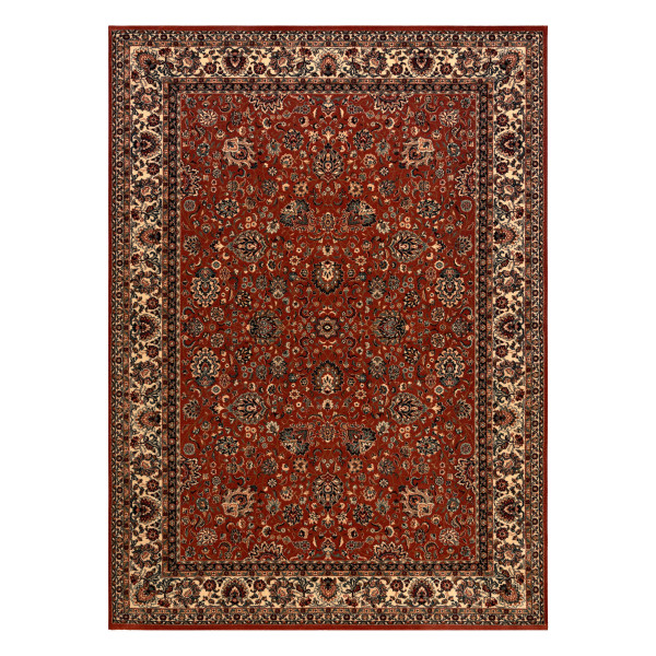 Dywan wełniany KASHQAI 4362 200 ornament bordo / beż 135x200 cm