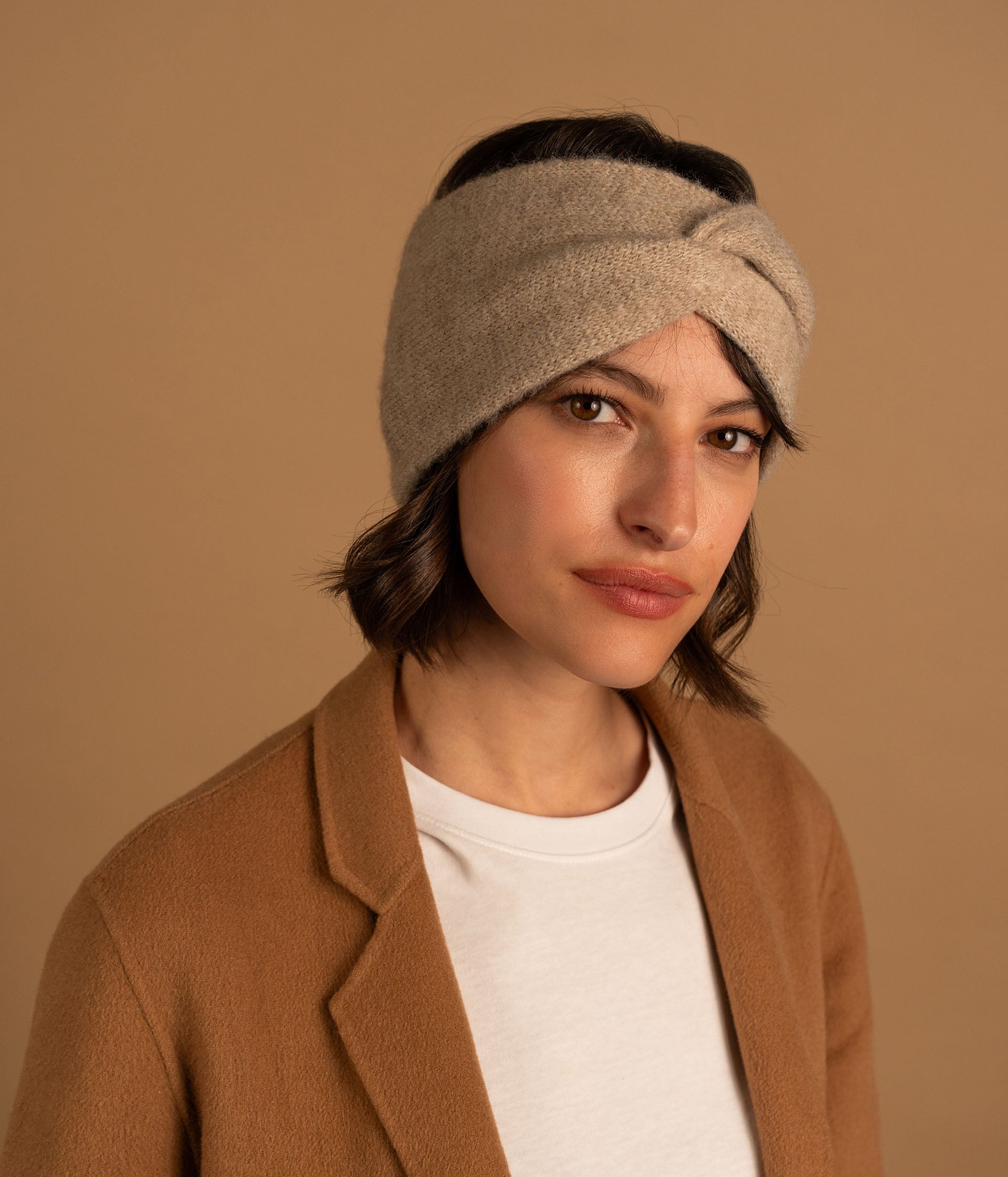 Bandeau cheveux Gaya beige