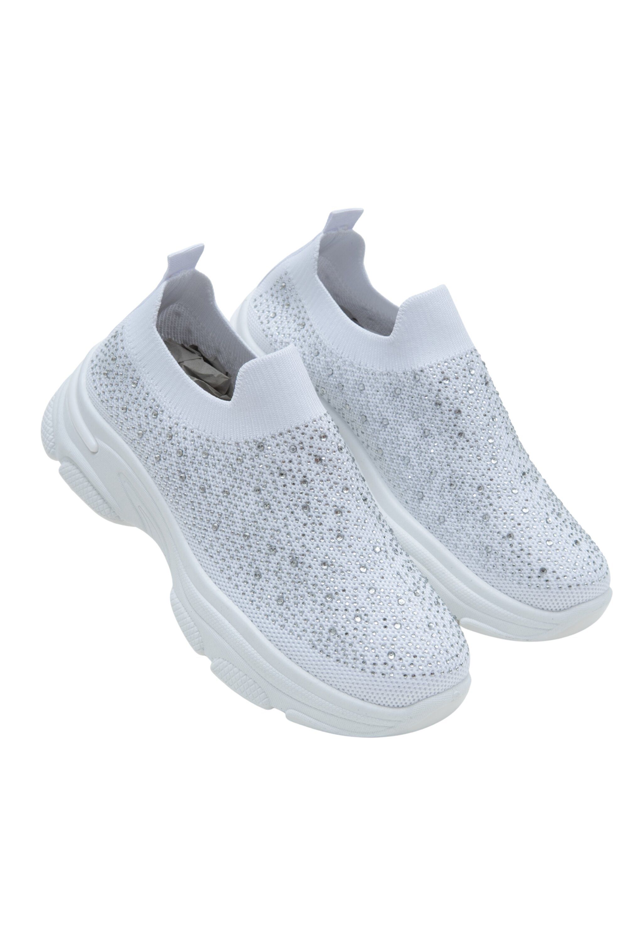 Love Lemonade Crystal Comfort Sporty Sock Trainers