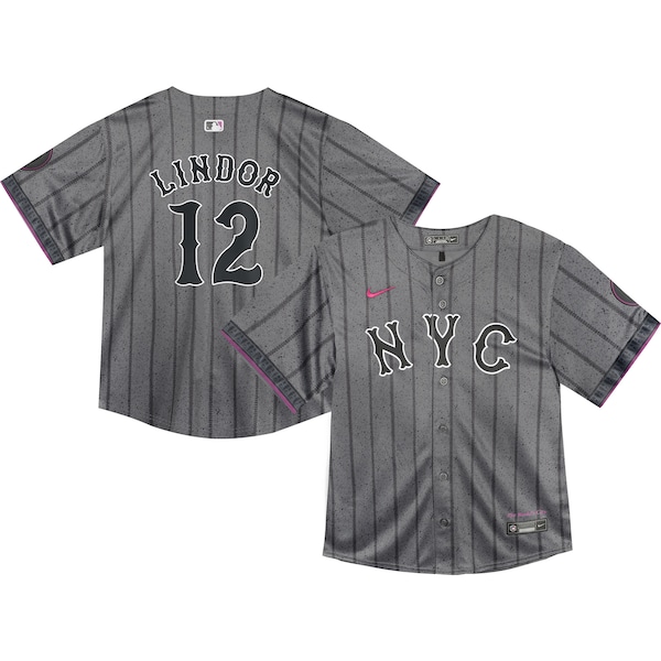 Francisco Lindor New York Mets Nike Toddler 2024 City Connect Limited Player Jersey - Graphite