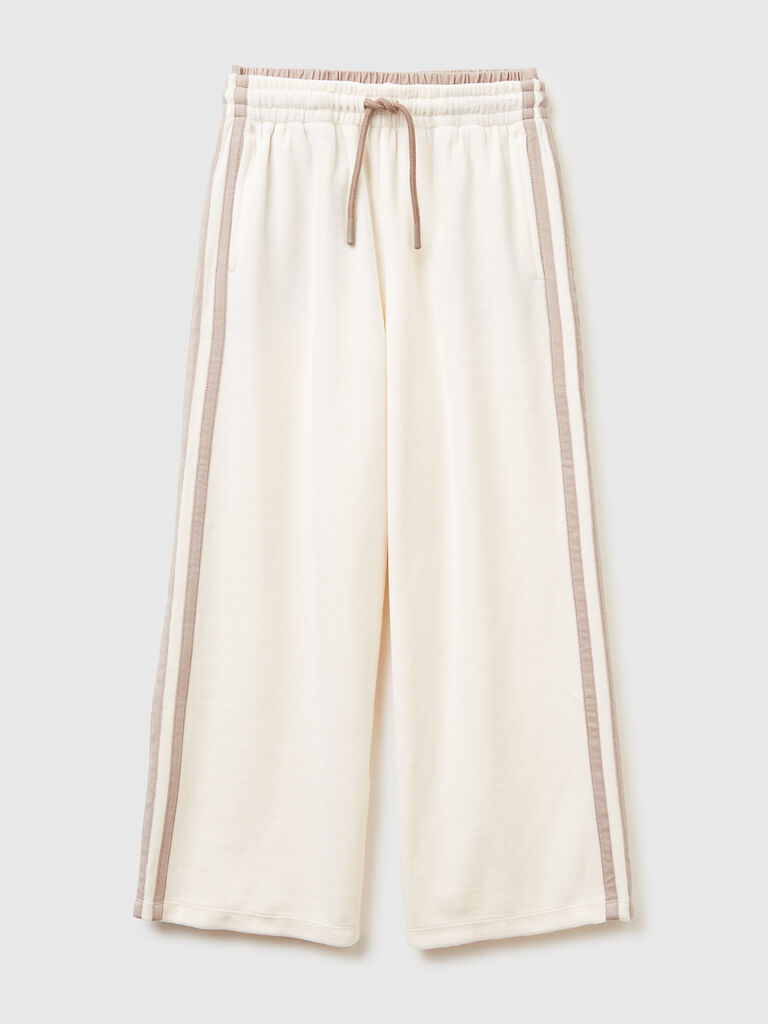Wide chenille trousers
