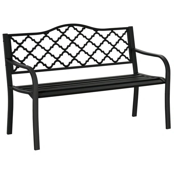 Gartenbank, LxBxH: 128 x 58,5 x 89 cm