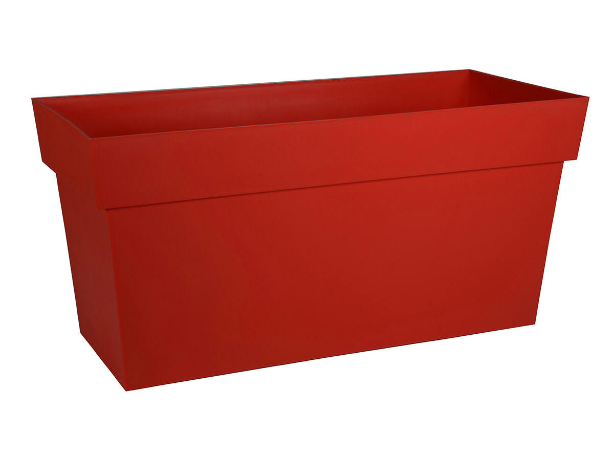 TOSCANE - Jardinière Muret Toscane 79 x 36 x 39 cm - Rouge rubis