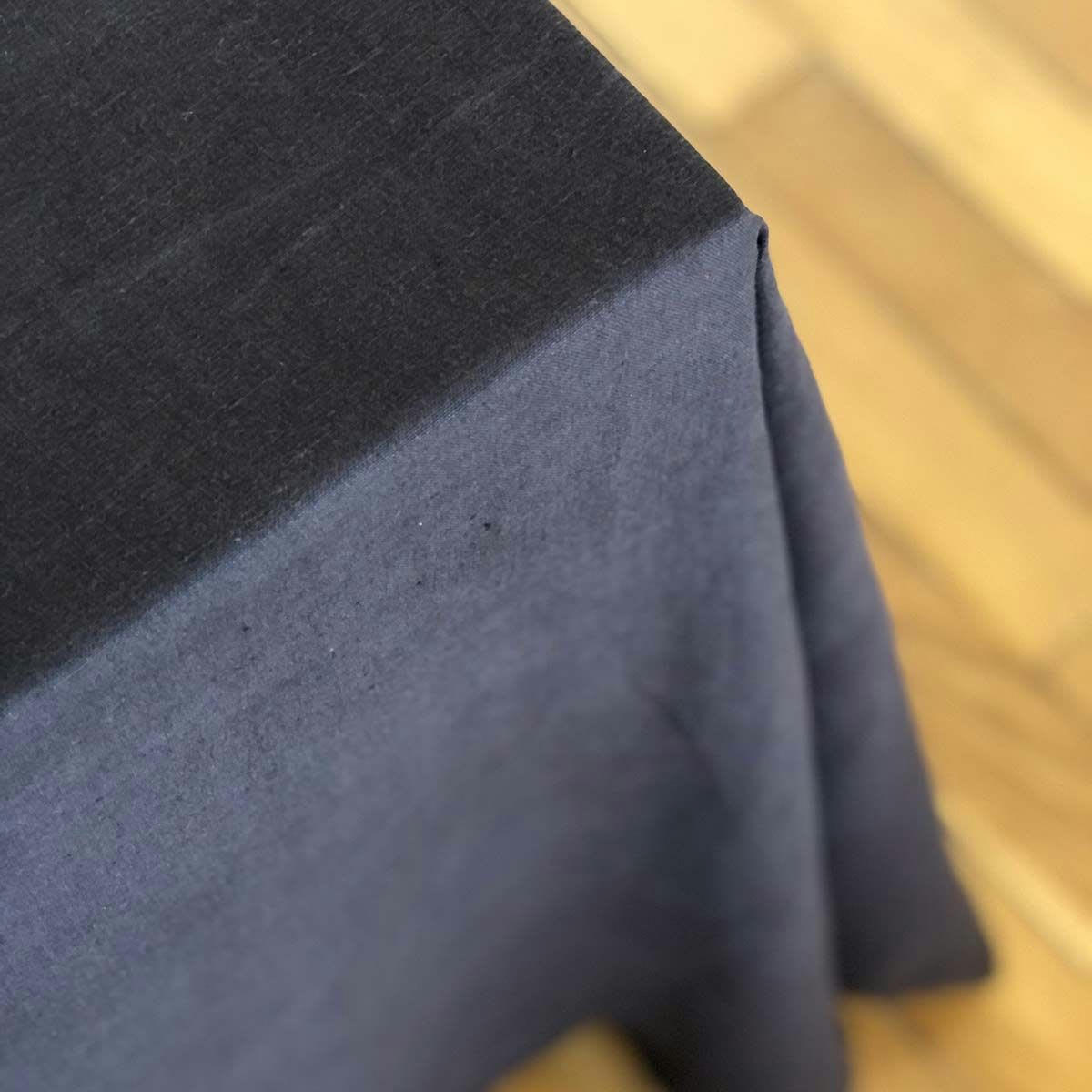 - Nappe en chanvre lavé Noir