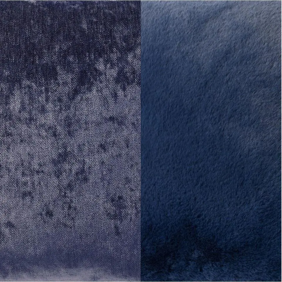 KUSSENSET - 4-delig - Soft Elegance - 45x45 cm - inclusief binnenkussens - blauw