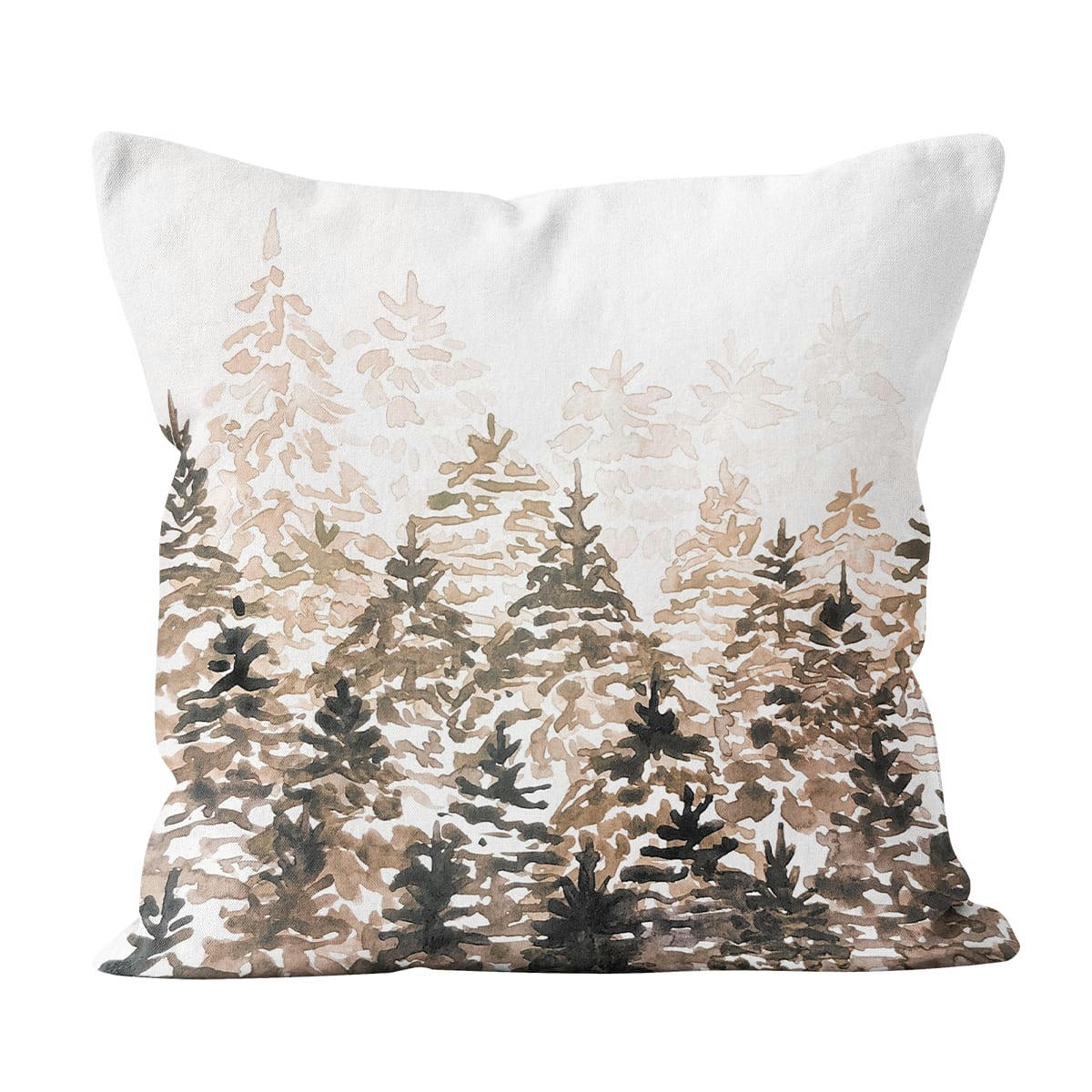 - Coussin déco hiver velours sépia 60x60cm
