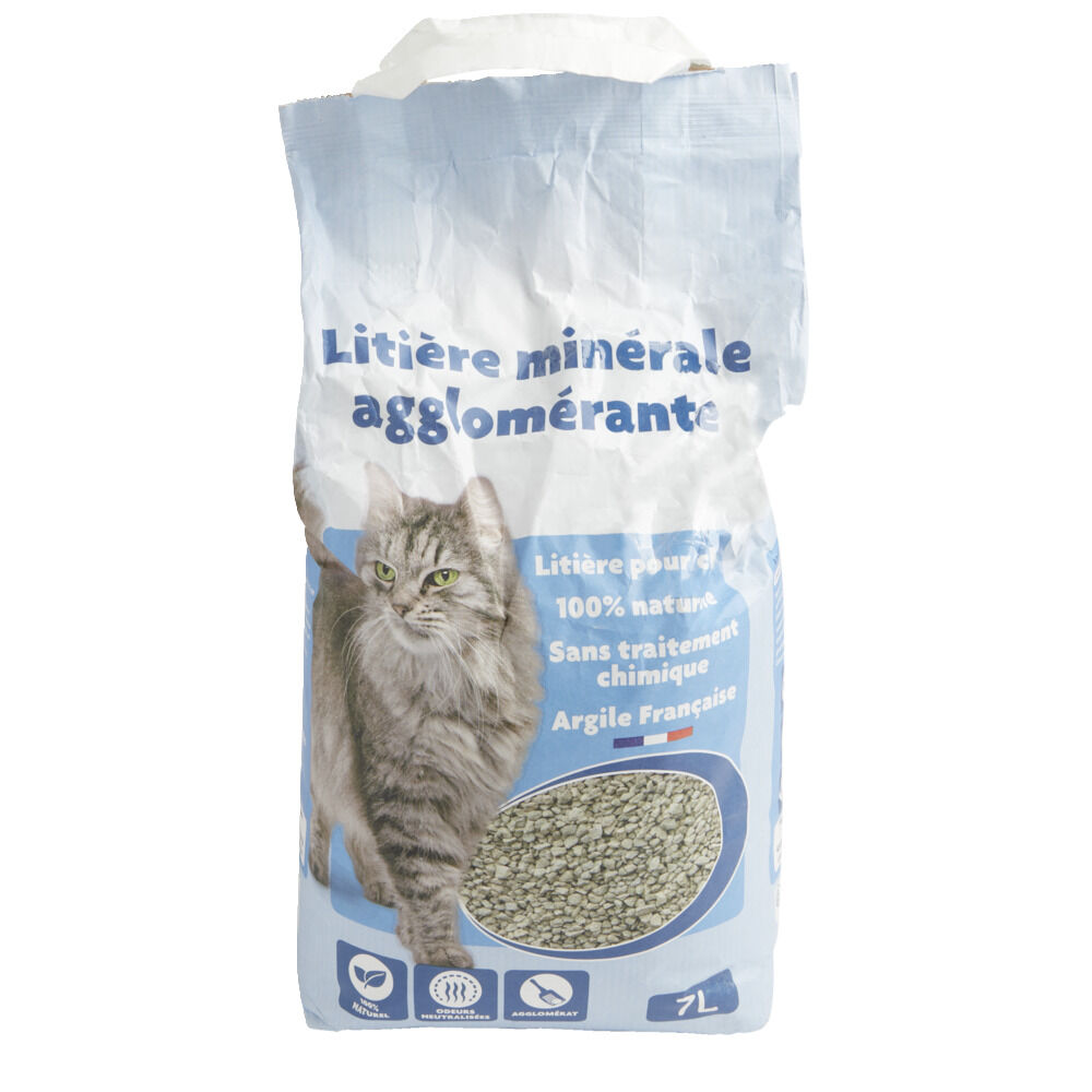 Litière minérale agglomérante argile 7L