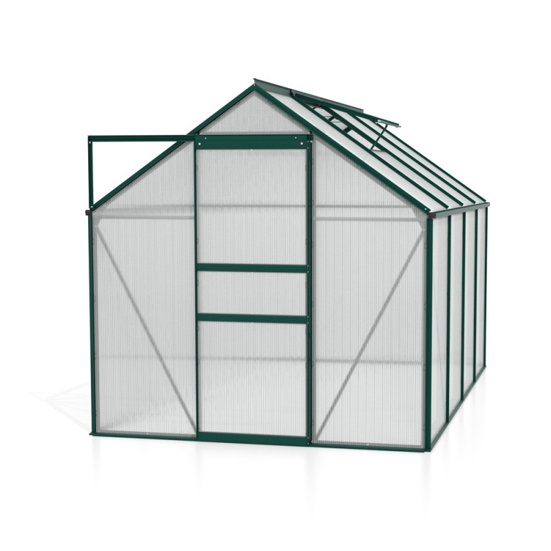 Serre en polycarbonate Calypso verte 5,8 m² VITAVIA