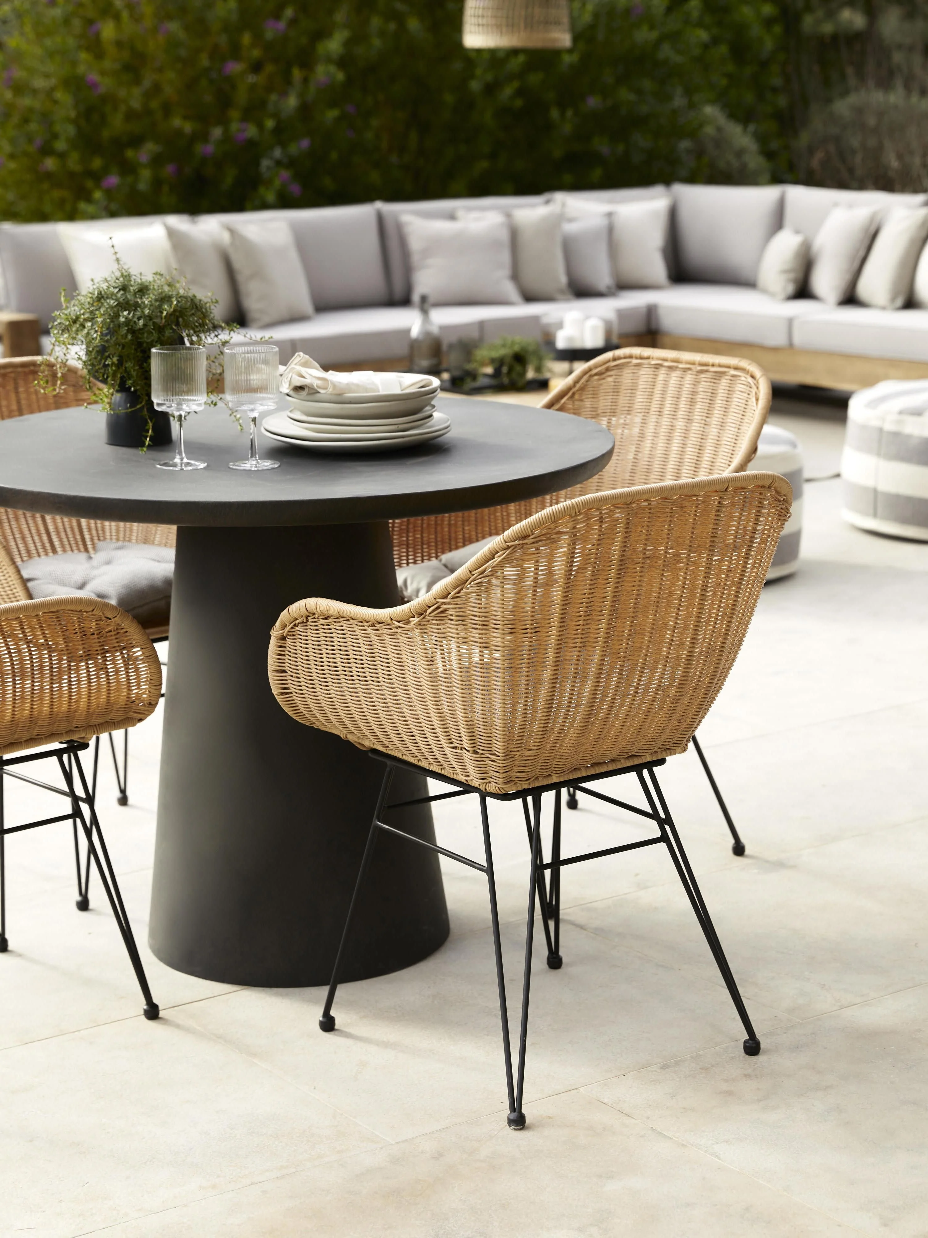 Armlehnstühle Costa aus Polyrattan, 2er-Set